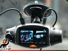 Dual Double Camera Recorder Dashboard Car HD DVR Black Box with GPS Logger G Sensor HD 720P