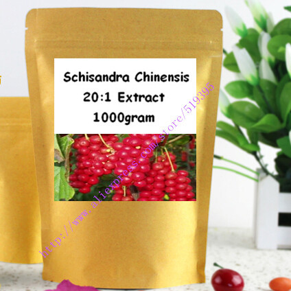 Hotsale 1000gram(35.2oz) Nature Schisandra Chinensis 20:1 Extract Strongest Antioxidant free shipping