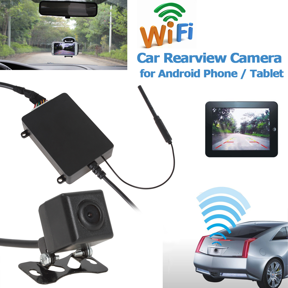 Top Wireless WiFi Car Backup Camera Rear View Reversing Camera Auto Car Rearview CMOS Cam for Android Phone / Tablet Top Wireless WiFi Car Backup Camera Rear View Reversing Camera Auto Car Rearview CMOS Cam for Android Phone / Tablet