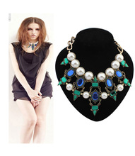 Hot Selling Europe And The United States Jewelry Accessories Super Star Fashion Imitation pearl necklace Metal