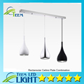 Free ship American Style Pendant Lamp Dia16cm H120cm Kitchen Pendant Light Aluminum Chrome 110 240V Three