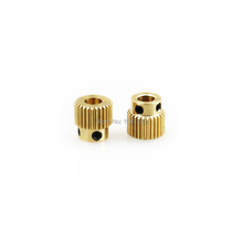 2PCS 3D Printer Extrusion Wheel Special Brass Wire Feed Wheel 26 Tooth Gear for Extruder filaments