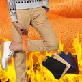 5 colors 9 kinds of size Men Autumn and winter Plus velvet Straight Trousers Slim New
