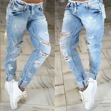 2016 new fashion style high quality summer women jeans low waist pencil pants plaid regular hollow out women casual summer jeans