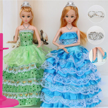 12 Moveable Joint Body Princess Babe Doll 30cm 11″ Wedding Design Dress Suite Kids Toy Brinquedo Girl Gift