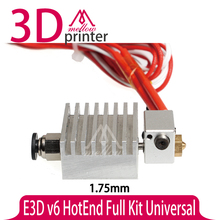 E3D All-metal v6 HotEnd Thermal head nozzle print head extruder upgrade Full Kit for 1.75mm 3D printer Universal