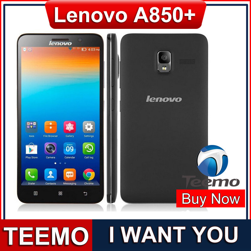 Original Lenovo A850 Plus A850 5 5 inch TFT Capacitive Sscreen Real MTK6592 Octa Core 1