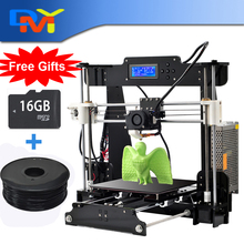 Big area with Auto leveling feature 7 Material High Quality Reprap Prusa i3 DIY 3d Printer kit with 2 Rolls Filament 8GB SD card