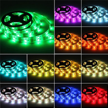 High Quality Waterproof RGB 5050 SMD LED Strip Flexible Lights Lamp Battery Power with Mini Controller