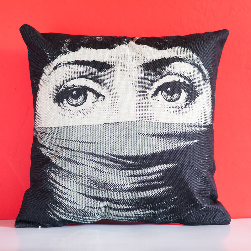 2016 Hotel Fornasetti Pillowcase Superestrella Love Pillow Covers Throw Terraria Single Bedding Sexy Fornasetti Pillowcase