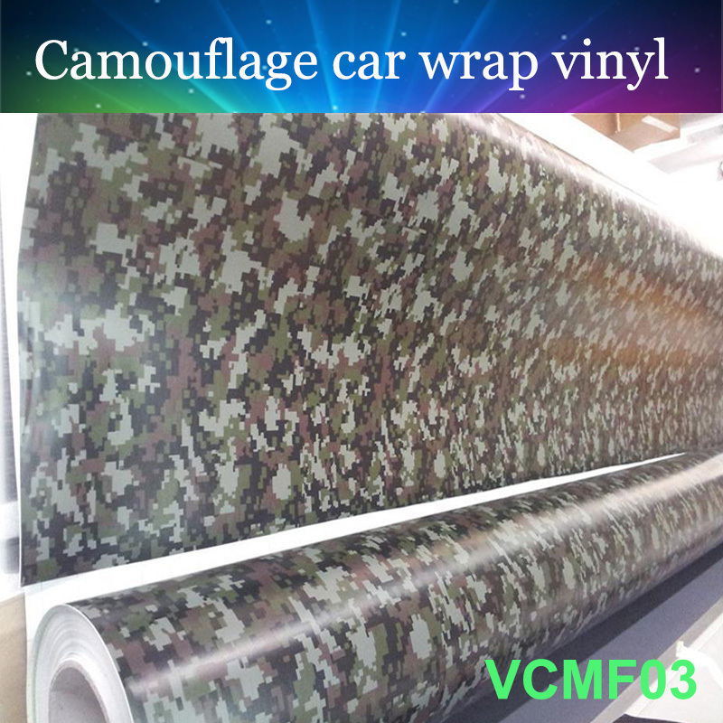 Free Shipping Camo Wrap Auto Sticker Camouflage Car Vinyl Film 12 x60 with bubble free