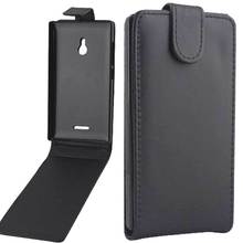 Classical Fashion Magnetic Flip PU Leather Pouch Case Cover Black For Nokia XL Dual SIM RM 1030 RM 1042