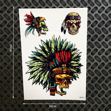 1PC Hot Removable Indian Totem Warrior Designs Transfer Tatoo Stickers GHB353 Knight Feather Temporary Tattoo Body Art Armband