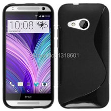 Free Shipping TPU Soft Silicone S Line Phone Case Cover For HTC ONE 2 MINI M8 MINI
