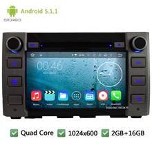 Quad Core WIFI 3G Android 5.1.1 1Din 8″ HD 1024*600 Car DVD Player Radio Screen Stereo PC Audio GPS For Toyota Tundra 2014 2015