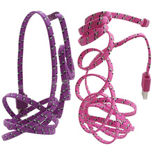 2m/6FT High Quality Colorful Braided Nylon Flat Noodle 8pin USB Charging Charger Data Sync Cable Cord for iPhone 6 6Plus 5 5s 5g