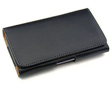 New Smooth pattern Leather Pouch phone Belt Clip bags for philips xenium w6610 Phone Cases Cell Phone Accessories