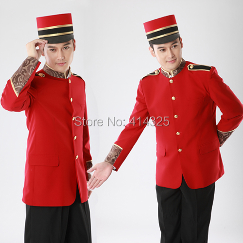 Wholesale 2015 Newest Modern Hotel Bellboy Uniform Doorman Uniform