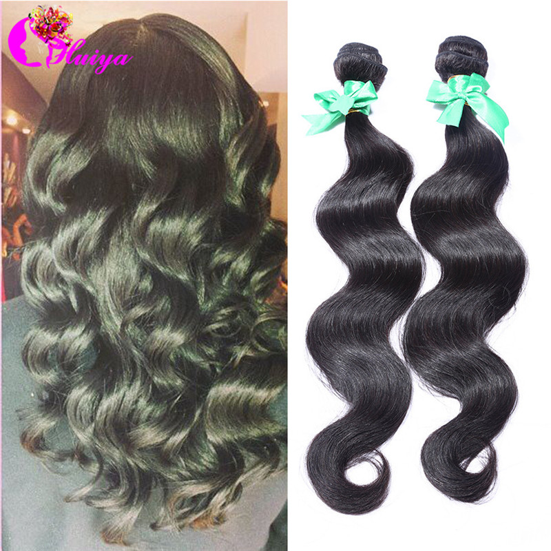 Indian Virgin Hair Body Wave Hair Weave 3Pcs  HuiYa Hair Product 100% Unprocessed Indian Remy Human Hair Extensions tangle free