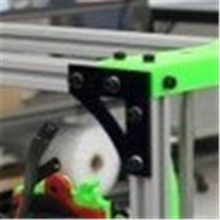 LulzBot TAZ 3D printer DIY aluminum alloy metal Frame Connector v2.0 profile corner plate black color Anodized 5mm thick