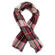 New Winter Vintage Wool Blend Blanket Oversized Plaid Women s Scarf Long Large Warm Ladies Wrap