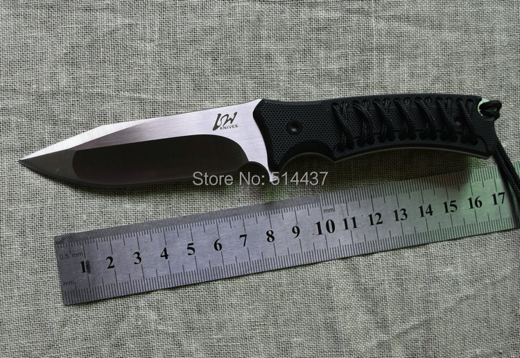L W Fixed Blade Hunting Knife D2 Blade G10 Handle SEEKER Straight Knife Outdoor Knife Drop