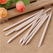 10pcs nail art design orange sticks cuticle pusher remover manicure care orange wood stick nail tools