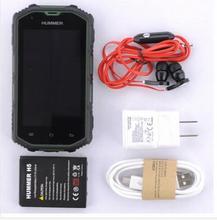 Original Hummer H5 IP67 Waterproof Phone MTK6572 Dual Core 3G Smartphone GPS Bluetooth Dustproof Shockproof Russian