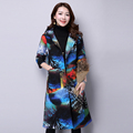 Womens Cotton Linen Maxi Long Sleeve Floral Loose Casual Dress Coat Size Vintage Coat G55