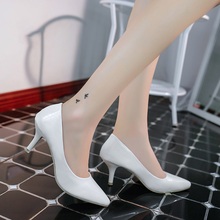2016 White Sexy 6 cm High Heels Women Pumps Ladies Office Pointed Shoes Woman Chaussure Femme Zapatos Mujer sapato feminino