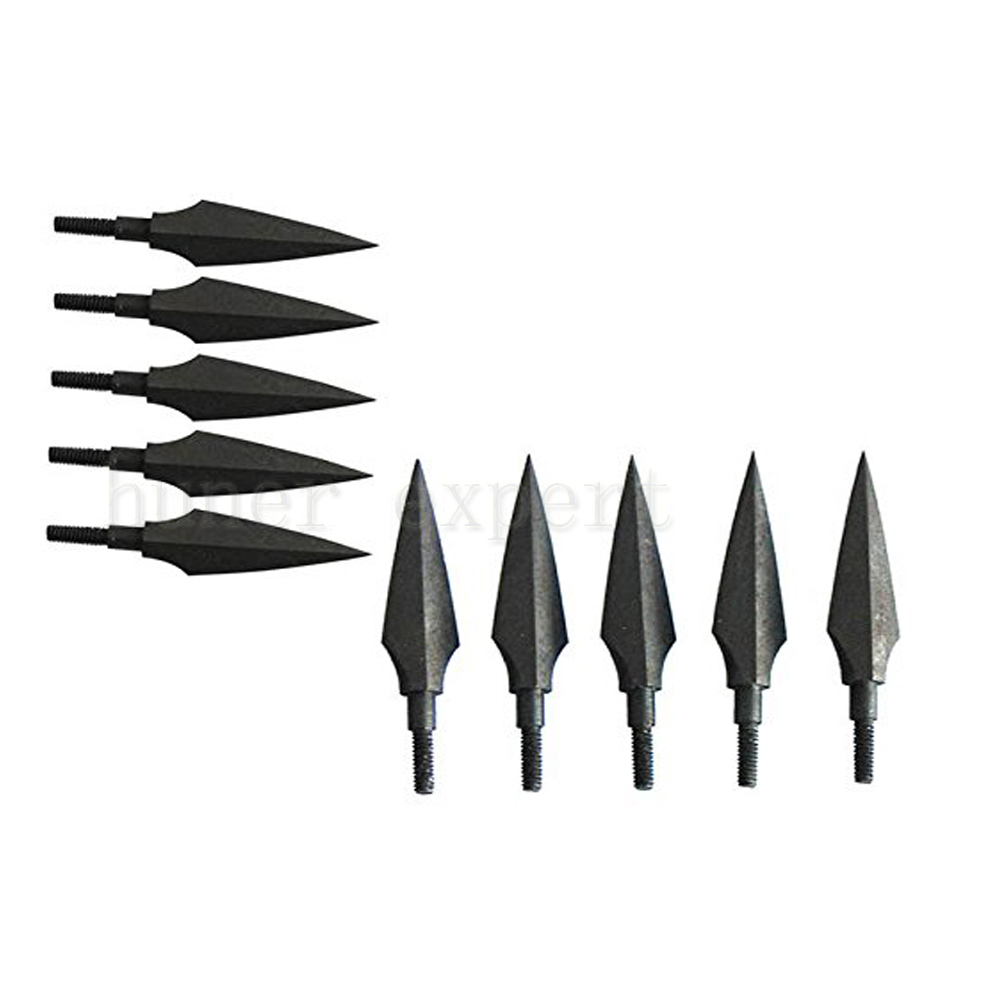 Carbon arrow hunting replaceable arrow tip steel practice arrow broadhead 8pcs for crossbow or compound bow