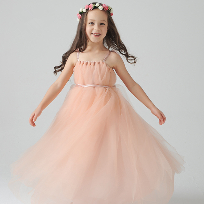 2015 Top Quality Formal Children Girls Party Dress Royalblue Sleeveless Girls Dresses Baby Girl Dress GD0138