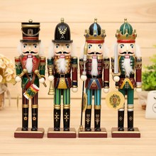 100% handmade Wooden colorful Nutcracker doll toys for shop and home decoration