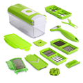 Hot Sale Home Kitchen 12PCS 1Set Multifunction Vegetable Shredder Machine Fruits Device Slicer Cutter Diced Green