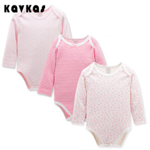 Retail 3pcs/pack 0-2yrs long Sleeved Baby Infant bodysuits for boys girls jumpsuits Clothing 2016 new free shipping