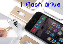 Я — Flashdrive Pendrive лучший металл i — флэш-накопитель HD 16 ГБ 32 ГБ 64 ГБ молнии / Otg Usb флэш-накопитель для iPhone 5 / 5S / 5c / 6 / 6 Plus / ipad