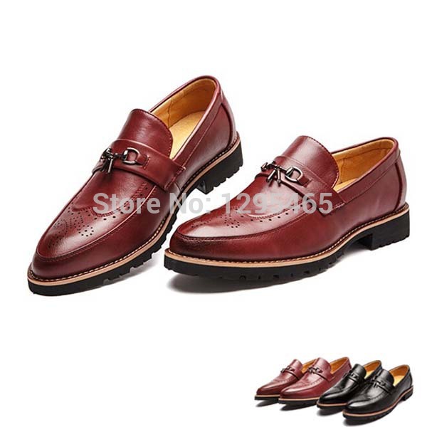 Фотография Nice New arrival Men Shoes British style Classic Men Oxfords shoes Business shoes flats genuine leather shoes male Loafers