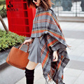 pashmina cashmere shawl Desigual Fashion luxury women colorful plaid scarves New Autumn Winter Scarf Scarves Shawl