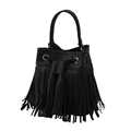 Korean Style Tassels Retro Handbag Women Fashion Fringes Small Crossbody Bag Ladies Designer Casual Drawstring Shoulder