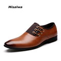 Misalwa 2017 Autumn New Arrival Men Business Dress Shoes Men Shoes Men Loafers Fashion Style