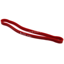 New Arrivals 2015 10 25lbs Exercise Stretch Resistance Loop Band Yoga Pilates Workout Red Free Shipping