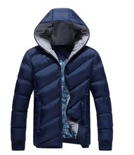 2014 Hot Sale Men Winter Jacket Korean Style Slim Fit Fashion Warm Thick Men Coat Free Shipping men’s clothing