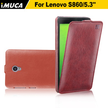 iMUCA Case original brand mobile phone accessories For lenovo S860 5.3 inch Flip Leather Case Cover phone cases