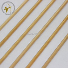 Free Shipping New 6 Pcs Archery Self Nock Point Head Red Real Turkey Feather Wood Shaft