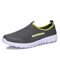 New Men s casual sport shoes men flat air mesh Breathable slip on round toe fashion