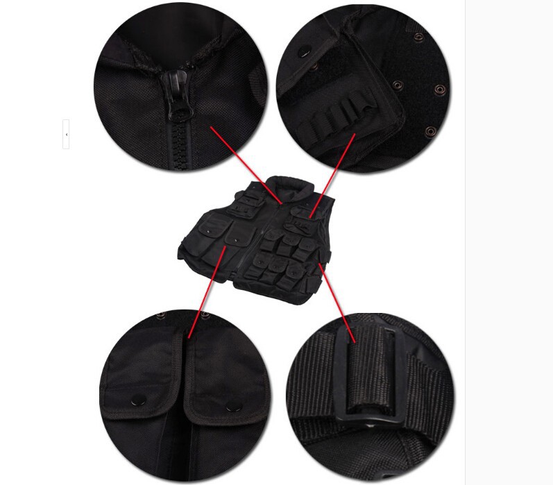 Man\'s tactical vest ,bulletproof vest Molle Tactical bulletproof vest Black vest cs vest (22)