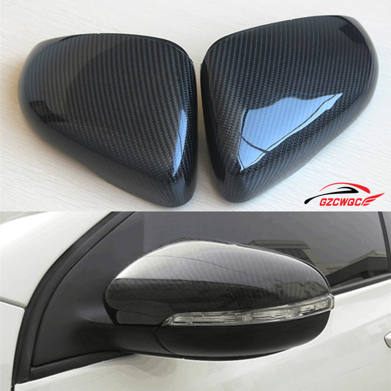 High quality real carbon fiber Golf 6 GTI alternative design rearview mirror cover,car side mirror caps for Volkswagen