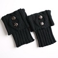 1 Pair Knitted Socks Leg Warmers Women Boot Cuffs Socks 8 Colors Elastic Legwarmers gaiters calentadores