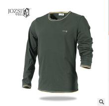 2015 spring new sports T shirts long sleeve men clothing 100% COTTON quick dry breathable O-neck outdoor Tee shirts brand JOZSI