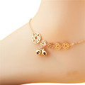 Fashion Elegant Fancy Titanium Steel Copper Cash And Bell Shaped Gift Women Girls Anklet